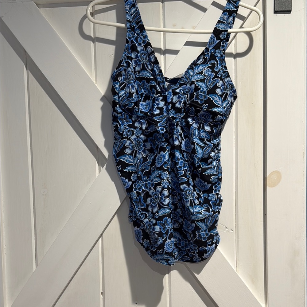 Motherhood Maternity Blue and Black Bikini Swimwear